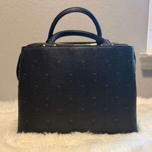 Betsey Johnson Embossed Skull purse